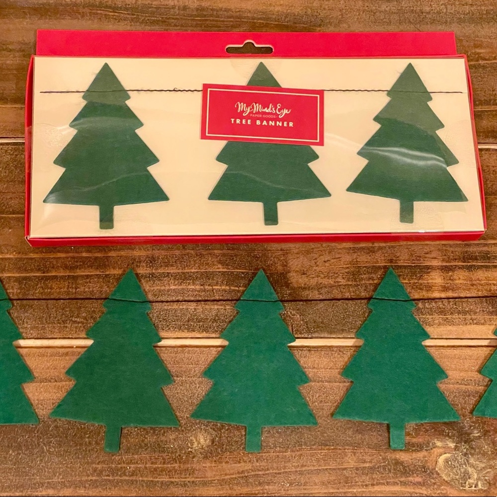 Green Felt Tree Banner